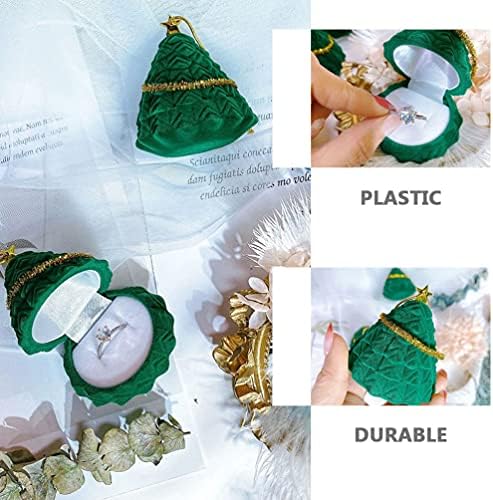 Cutie de inel de logodnă de Crăciun Adoofan: Cutie de logodnă pentru copaci de Crăciun- Bijuterii speciale de vacanță cutia-
