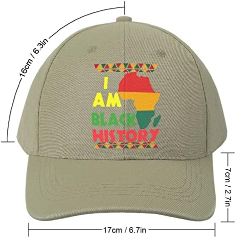 Sunt Negru Istorie Luna Afro-American Mândrie Pălărie Șapcă De Baseball Sport CasquetteDad Camionagiu Pălărie