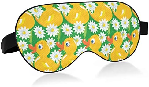 Unisex Sleep Eye Masca cauciuc-Duck-Daisy-Floral Night Sleeping Masca de somn confortabil pentru ochi de somn Cover