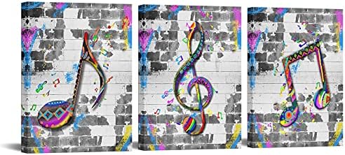 SECHARS VINTAGE MUZICĂ MUZICĂ ARTĂ DE GRAFFITI MUZICĂ NOTE PICTURĂ ARTĂ IMPRIMAT ON CANVAS STREET POP ART MUSIC MUZICĂ POSTER