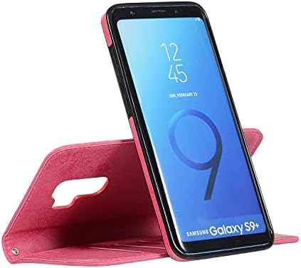 SZCINSEN pentru Samsung Galaxy S9 Plus telefon mobil caz, 2 în 1 magnetice telefon mobil caz PU piele Retro Card titularul