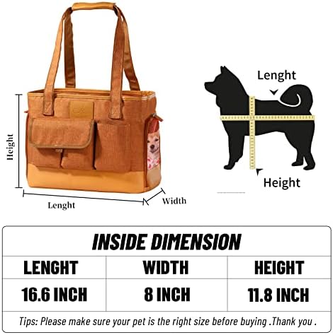 Johomviin Cat Carrier, Dog Carrier, Pet Carrier, pliabil impermeabil Premium PU piele Oxford pânză câine Poseta, Portable Bag