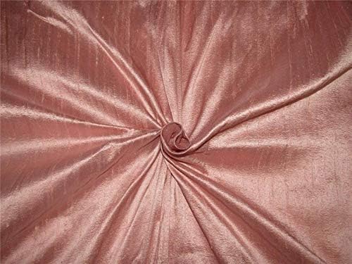 mătase pură Dupion Fabric Dusty Rose roz culoare 54 larg de curte