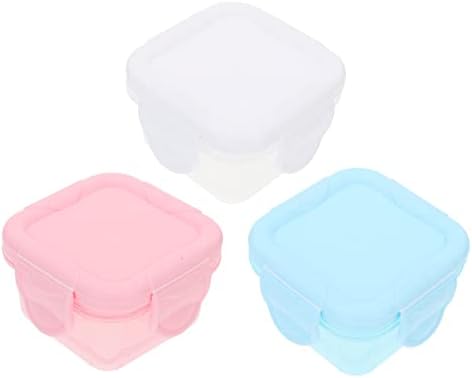 Hemoton 3pcs plastic alimente depozitare containere organizator cu capace bucătărie masă Prep pentru frigider frigider Cabinet