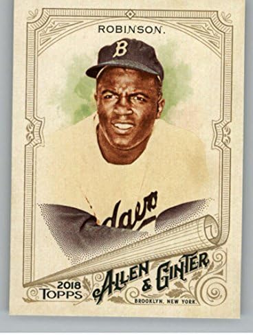2018 Topps Allen și Ginter 42 Cartea de baseball Jackie Robinson Dodgers