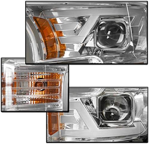 ZMAUTOPARTS LED DRL crom proiector faruri faruri cu 6.25 albastru LED DRL lumini pentru 2015-2017 Ford F-150