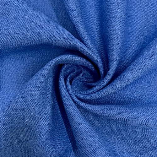 Karla Denim albastru moale mână simt Lenjerie rayon Tesatura de curte pentru haine, costume, meserii, etc-10194