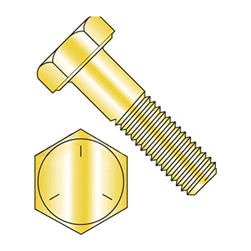 Newport Fastener Bolts hex, Zinc galben de gradul 5, 7/8 -9 x 3 1/2 parțial filetat Fire UNC x