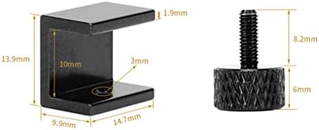 Liusu Runlyn 4PC-uri reglabile 3D Imprimantă Ender 3 Pro Clipuri de sticlă Cleme 3D Clipuri de pat de căldură compatibile cu