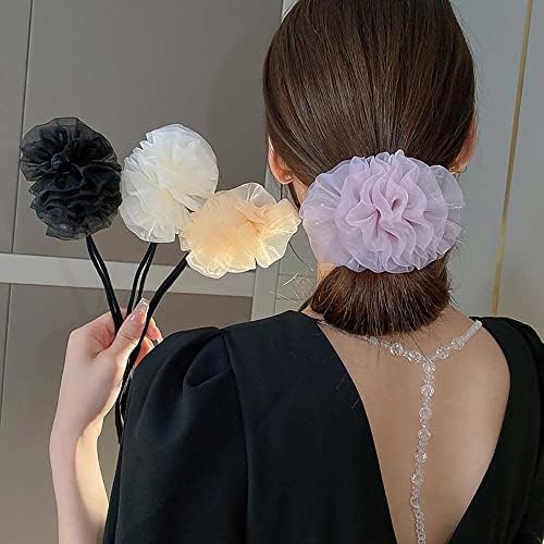 Bybycd Flower Ponyail Cataramă Sweet Coafură coreeană Accesorii pentru păr Capul Membel Femei Clip Clip pentru păr