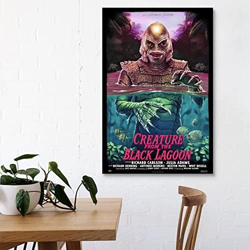 Filmul de groază din 1954, Creatura de la Black Lagoon Canvas Canvas Poster And Wall Art Imagine Imprimare Modern pentru Familie