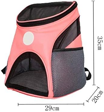 SCDCWW Pet Bag-geantă de călătorie încărcată cu pernă de fund robustă ventilată cu mâner superior fals