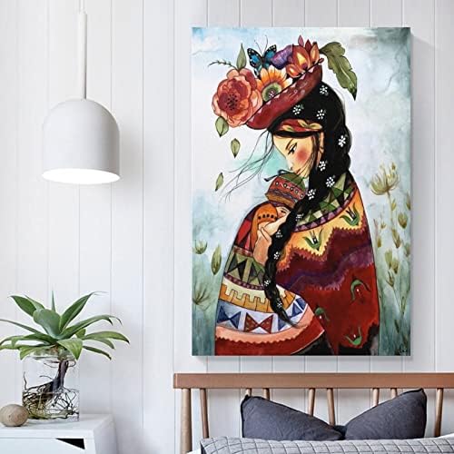 Inspirat mamă peruviană inspirație desen arta poster de perete picturi de artă pânză decor de perete decor de casă decor living