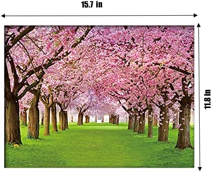 Peisaj arbore 3d poster arta de perete decor imprimeu ， frumoasa scenă de natură a schimbării patru sezoane Primăvara vara