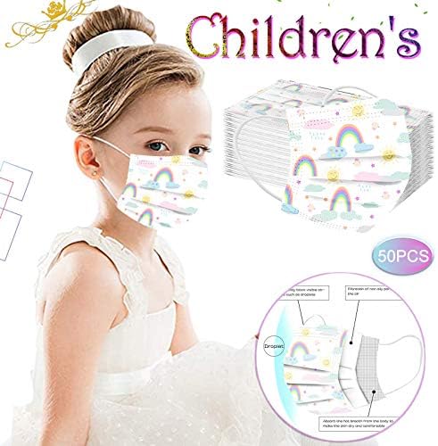 JMETRIE 50pc copii de unică folosință fata masca Cartoon Print gura acoperi respirabil confortabil masca pentru Copii Băieți