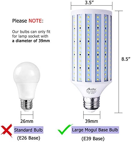 Auzilar 55W LED bec de porumb 5500lm 6000K lumină albă rece, pentru halogenuri metalice HID HPS înlocuire Garaj Parcare depozit