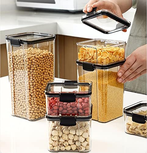 Drxve bucătărie pentru mâncare de containere de mare capacitate transparentă de mare capacitate de plastic de calibru mare