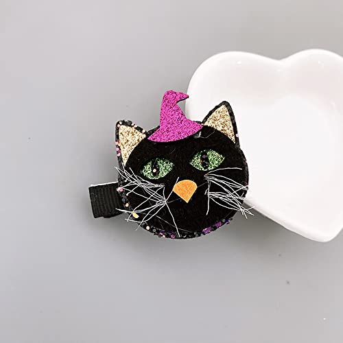 Halloween Pumpkin Păr Clipuri Glitter Witch Hat Aripă Accesorii pentru păr drăguț Pisică Barrettes Pin Pinuri de păr pentru