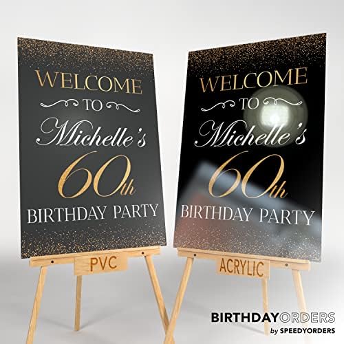 Semn de bun venit personalizat pentru petrecerea de naștere 60 de ani