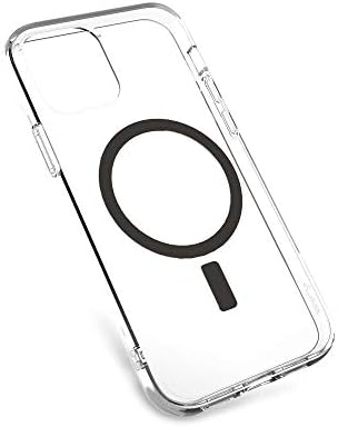 Mous - Carcasă de protecție transparentă pentru iPhone 12/12 Pro - Infinity - Black Pattern - Compatibil cu Magsafe -ul Apple