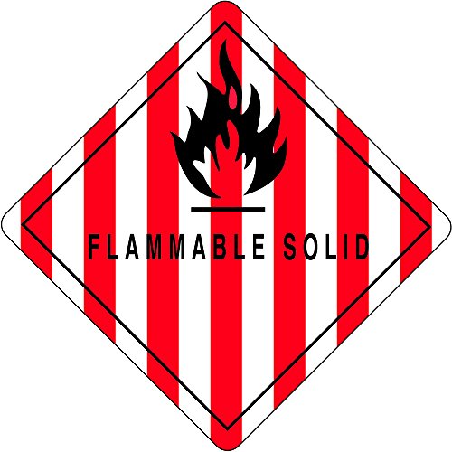 Etichete logice cu bandă Partners PDL5770, solid inflamabil , 4 x 4, roșu/alb/negru