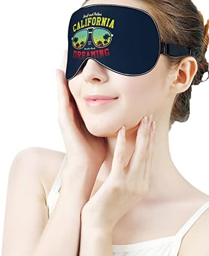 California Surfer Tee Graphic Sleep Sleep Mask Ochiul Blind Blind Acoperă ochi pentru femei pentru bărbați cadouri