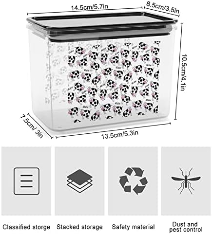 Vaca model Moo cutie de depozitare plastic alimente Organizator Container canistre cu capac pentru bucatarie