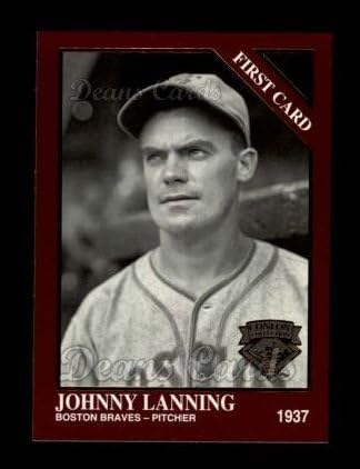 1994 Conlon Burgundy # 1301 Primul card Johnny Lanning Boston Braves NM/MT BRAVES