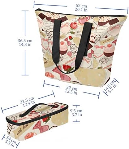 Tbouobt Tote Bag cutie de prânz izolată pentru femei, geantă de lucru, Geantă de călătorie, Set de pungi de Picnic, pentru