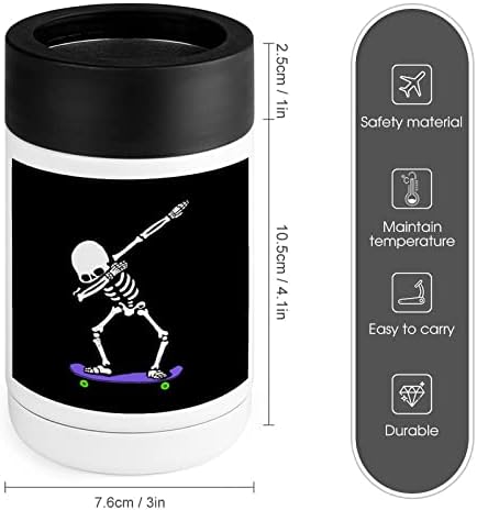 Skeleton schelet skeleton Cup rece din oțel inoxidabil izolat poate răcire de recidter cu capace pentru femei pentru bărbați cadouri