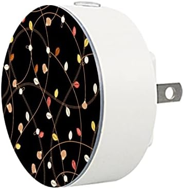2 pachete plug-in plug-in LED LED LED Night Light Retro Model de decorare cu senzor de amurg până la zori pentru cameră pentru