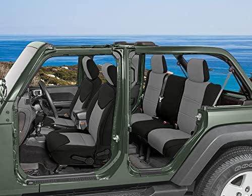 CarsCover Custom Fit 2011-2018 Jeep Wrangler Unlimited 4DR JK mașină din neopren SUV vagon față și spate Huse pentru scaune